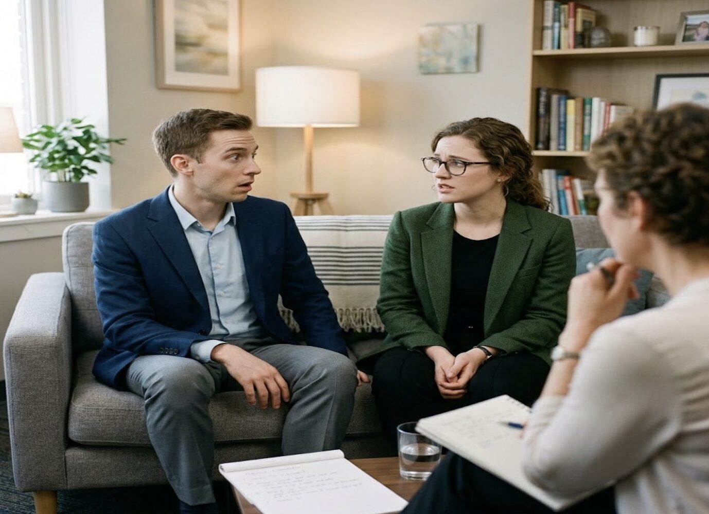 young couple in couples therapy
